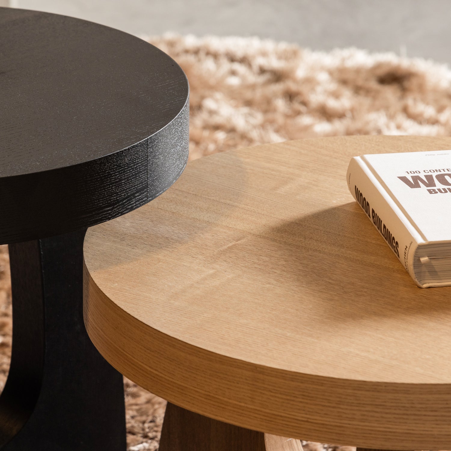 Ronde Bijzettafel Tala 55cm, kleur Naturel - Afbeelding 3