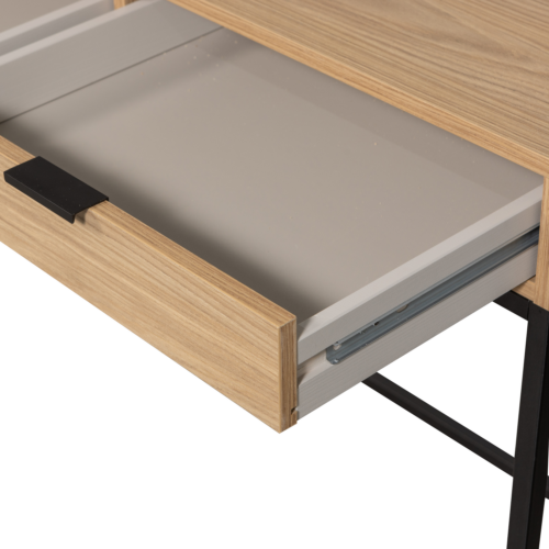 Bureau Silas Eiken, 140 x 44cm, kleur Naturel - Afbeelding 6