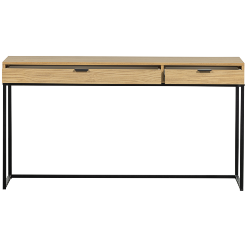 Bureau Silas Eiken, 140 x 44cm, kleur Naturel - Afbeelding 5