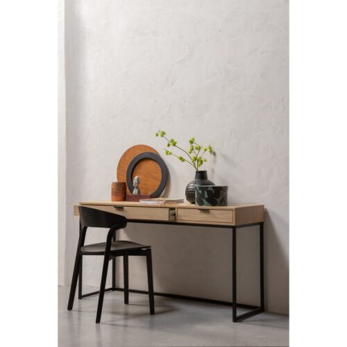 Bureau Silas Eiken, 140 x 44cm, kleur Naturel - Afbeelding 2