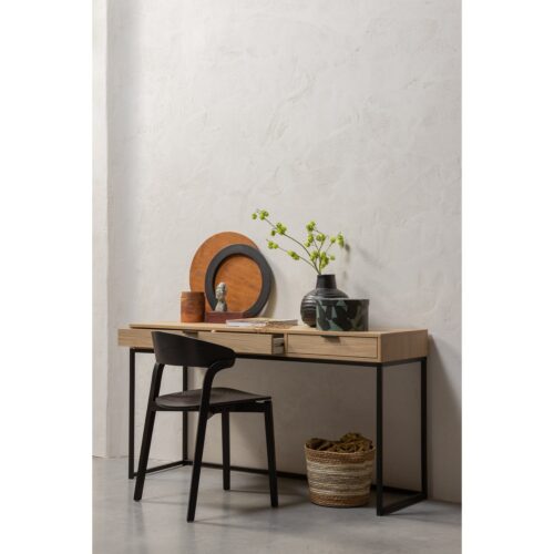 Bureau Silas Eiken, 140 x 44cm, kleur Naturel - Afbeelding 3