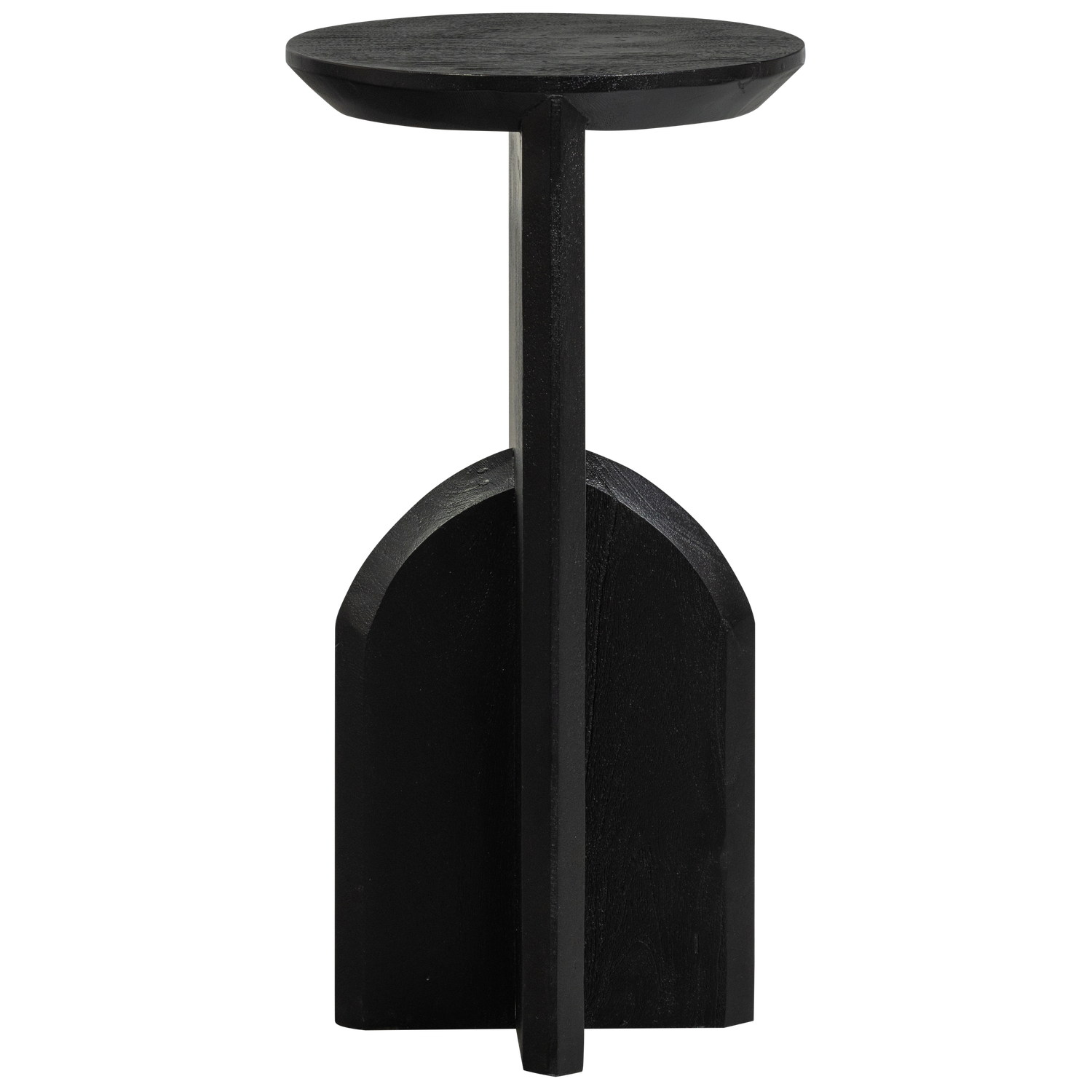 Bijzettafel Kioni Acaciahout, 30cm - Zwart - Afbeelding 4