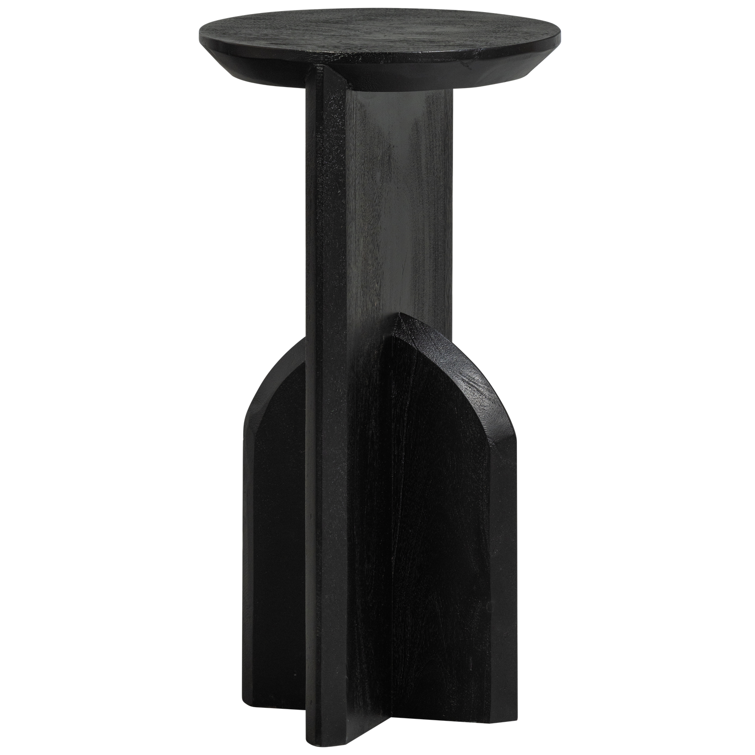 Bijzettafel Kioni Acaciahout, 30cm - Zwart