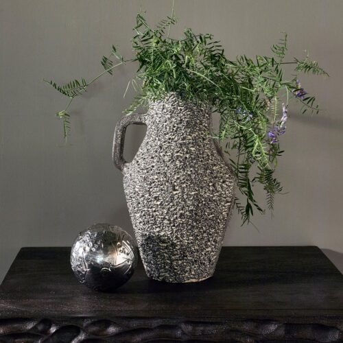 Tabia vaas aluminium donkerbruin - Afbeelding 2