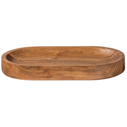 Yuki serveerplank ovaal acacia hout naturel - Afbeelding 3