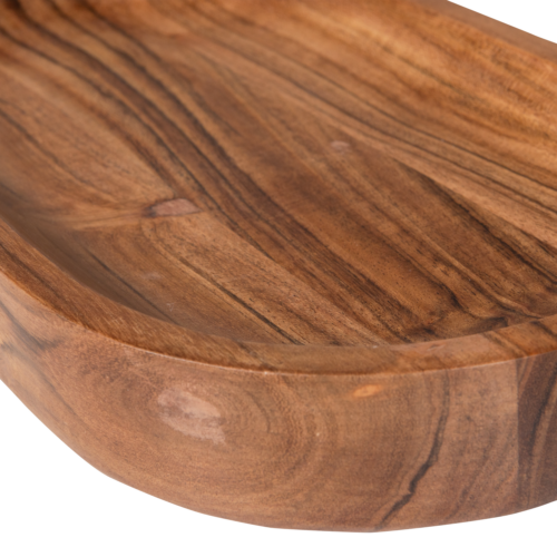 Yuki serveerplank ovaal acacia hout naturel - Afbeelding 5