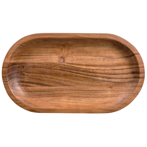 Yuki serveerplank ovaal acacia hout naturel - Afbeelding 4