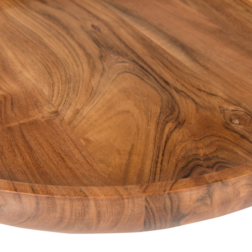 Yuki serveerplank rond acacia hout naturel - Afbeelding 6