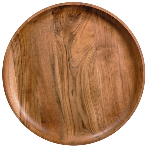 Yuki serveerplank rond acacia hout naturel - Afbeelding 5