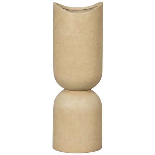 Mosi vaas/plantenpot fiber clay beige 75xØ25cm - Afbeelding 4
