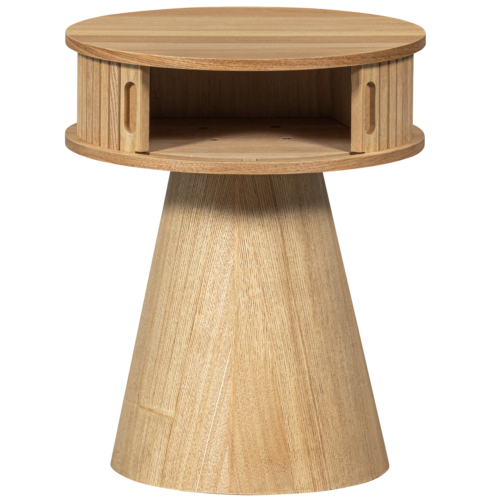 Rond Nachtkastje Karri Populierenhout, 38cm - Afbeelding 5