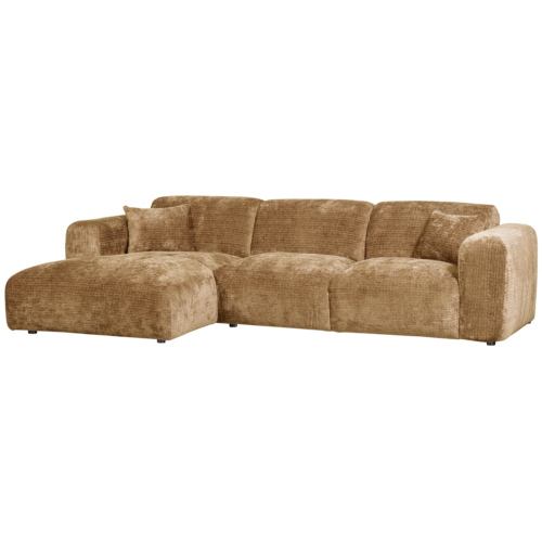 Cloud Loungebank links geweven chenille honinggeel