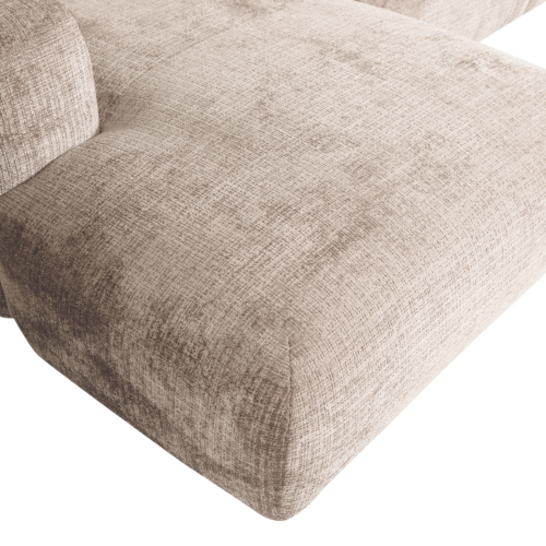 Cloud Loungebank links geweven chenille naturel - Afbeelding 6
