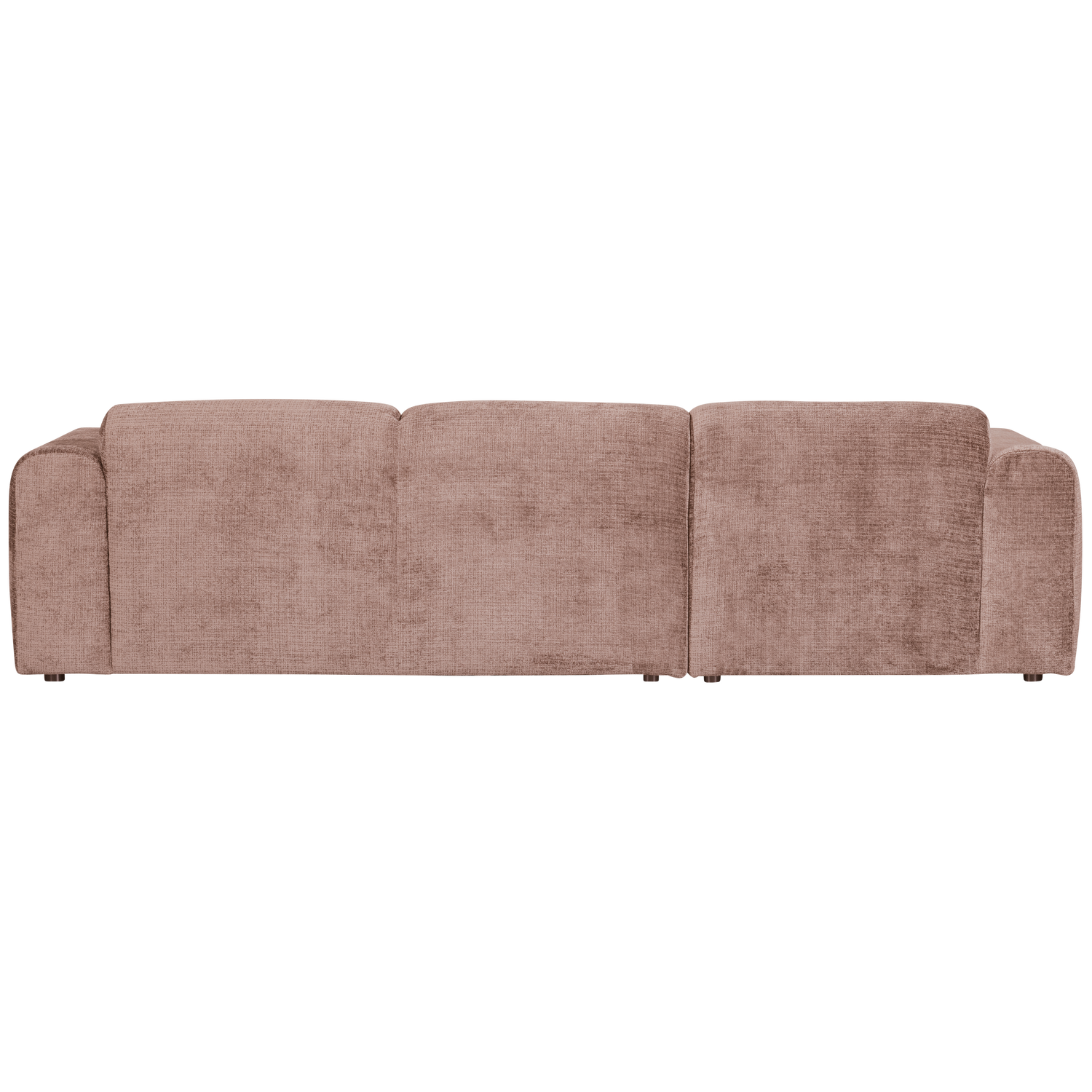 Cloud Loungebank links geweven chenille taupe/roze - Afbeelding 6