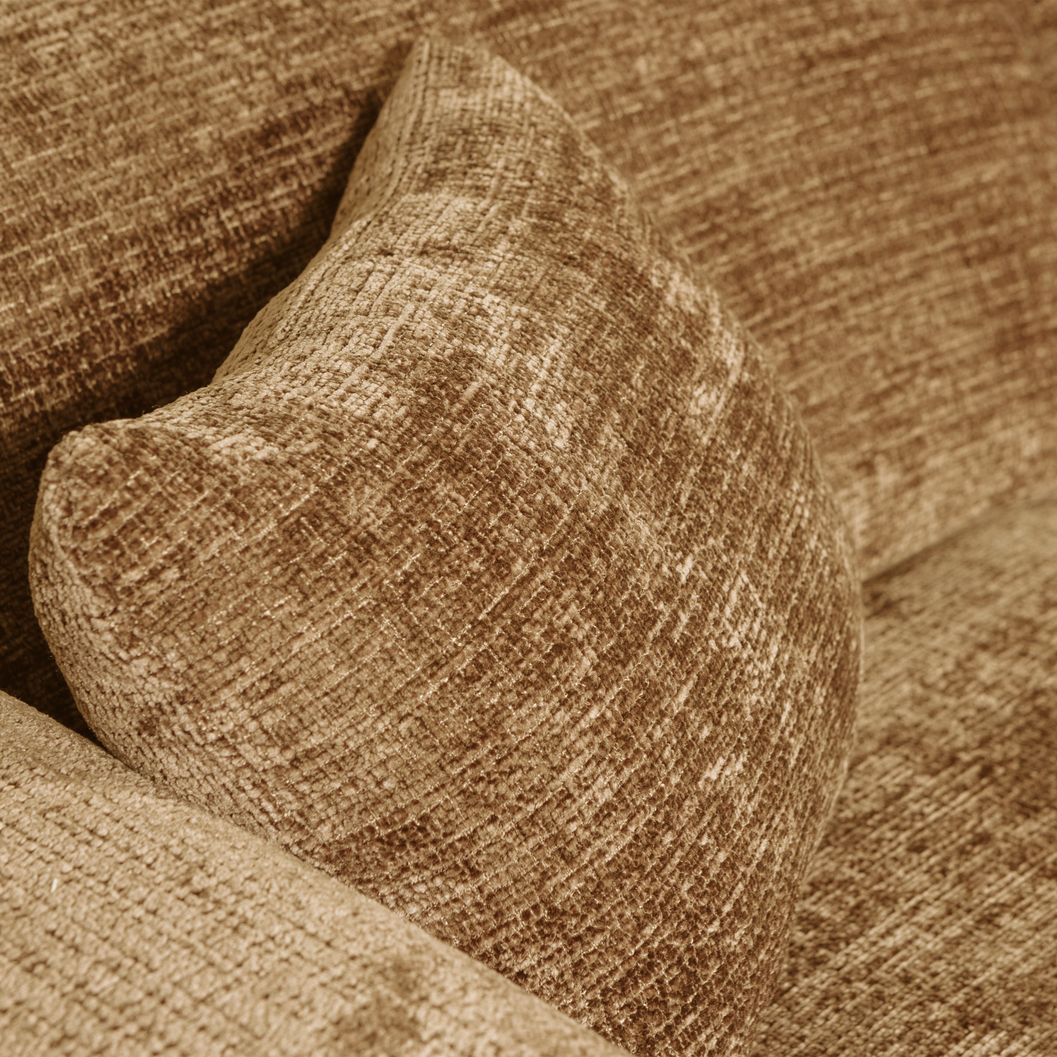 Cloud Loungebank rechts geweven chenille honinggeel - Afbeelding 5