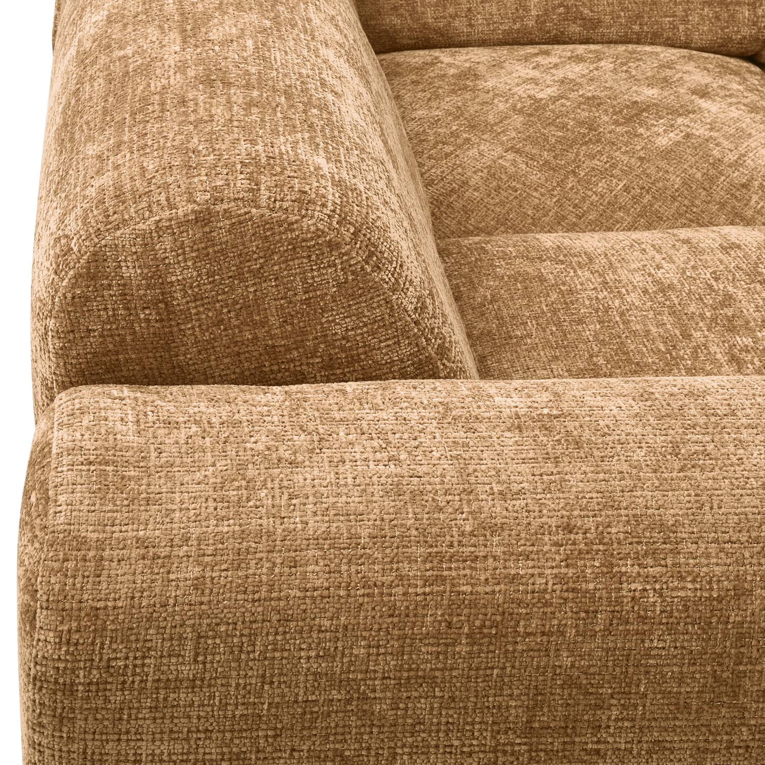 Cloud hoekbank links geweven chenille honinggeel - Afbeelding 6