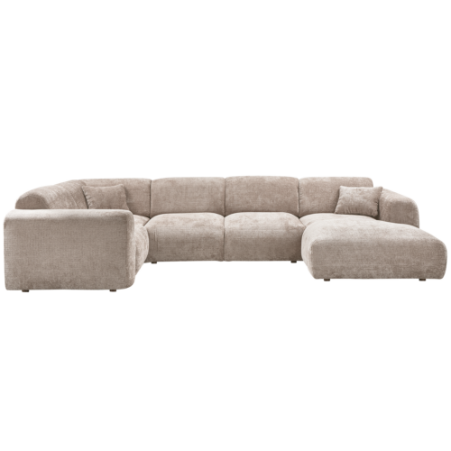 Cloud hoekbank links geweven chenille naturel - Afbeelding 2