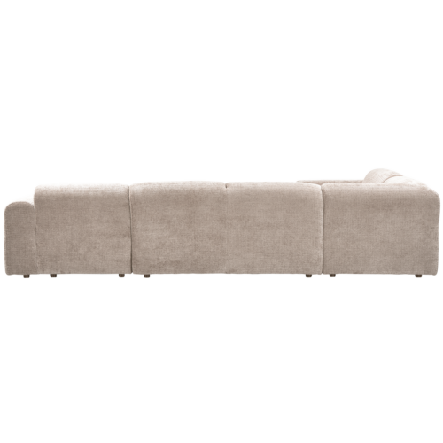 Cloud hoekbank links geweven chenille naturel - Afbeelding 4