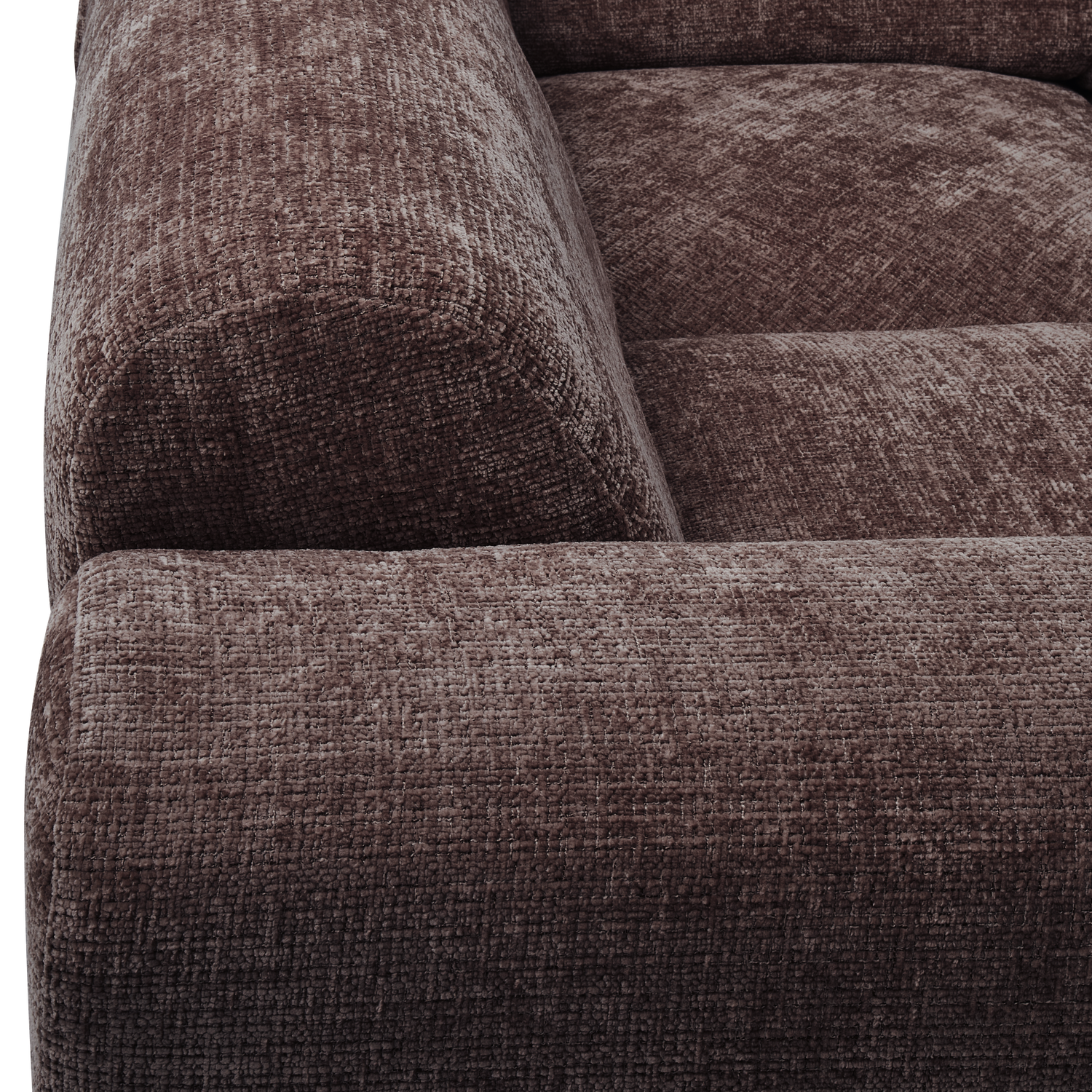 Cloud hoekbank links geweven chenille warm bruin - Afbeelding 7