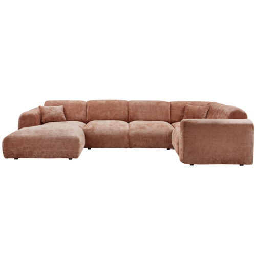 Cloud hoekbank rechts geweven chenille terra - Afbeelding 2
