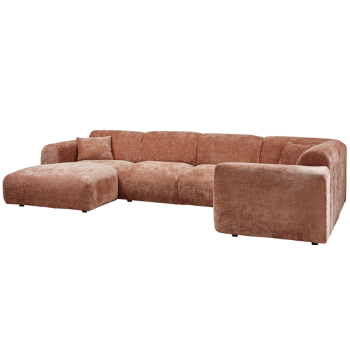 Cloud hoekbank rechts geweven chenille terra - Afbeelding 3