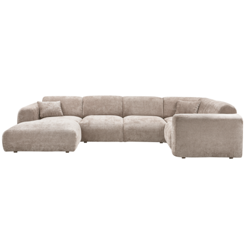 Cloud hoekbank rechts geweven chenille naturel - Afbeelding 2