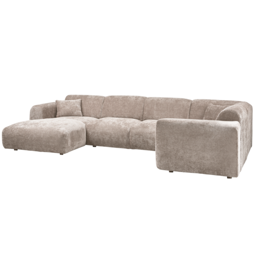 Cloud hoekbank rechts geweven chenille naturel - Afbeelding 3