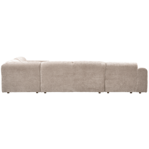 Cloud hoekbank rechts geweven chenille naturel - Afbeelding 4