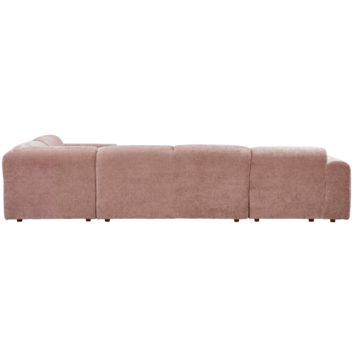 Cloud hoekbank rechts geweven chenille taupe/roze - Afbeelding 6