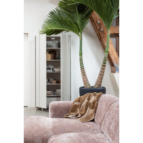 Cloud hoekbank rechts geweven chenille taupe/roze - Afbeelding 2