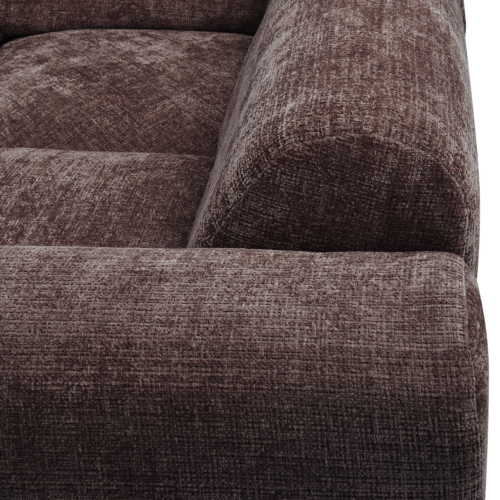 Cloud hoekbank rechts geweven chenille warm bruin - Afbeelding 7