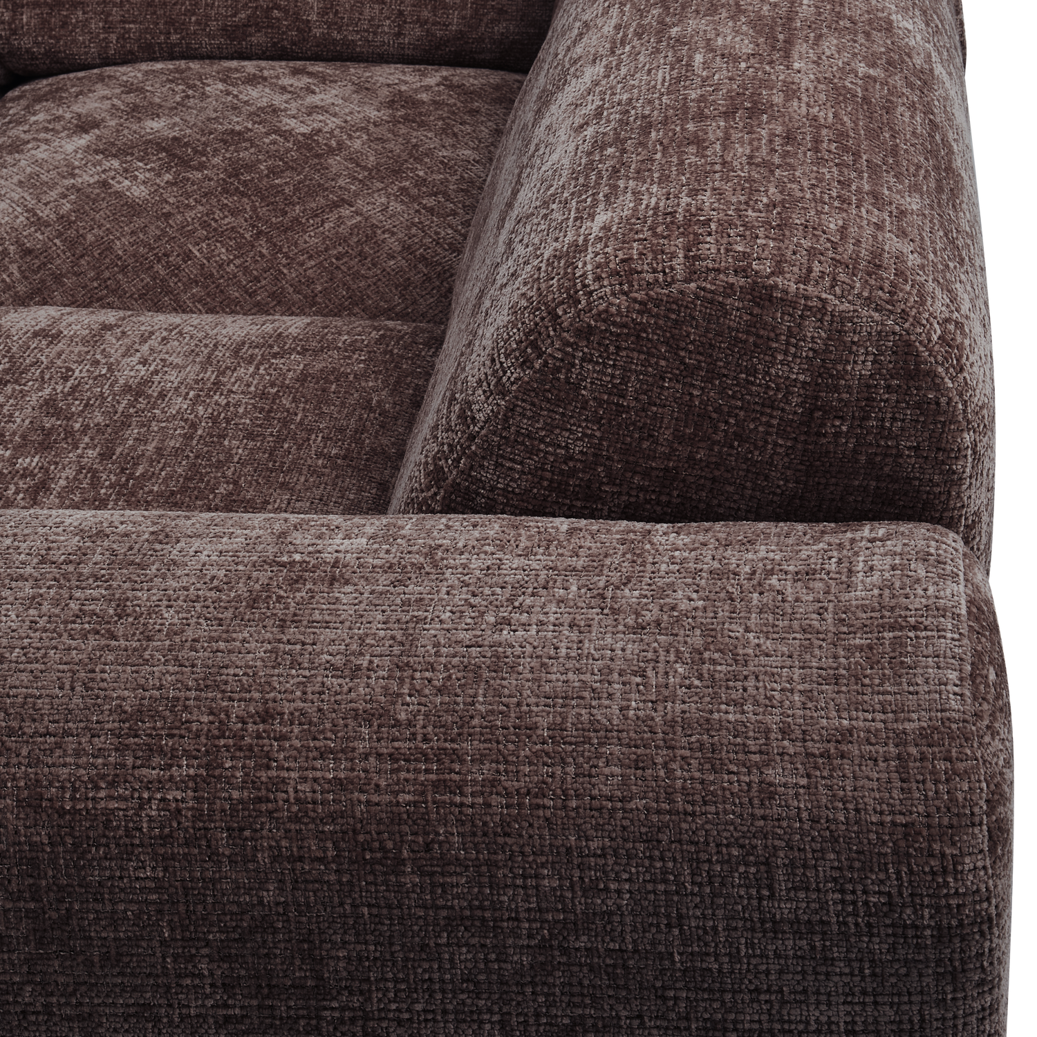 Cloud hoekbank rechts geweven chenille warm bruin - Afbeelding 7