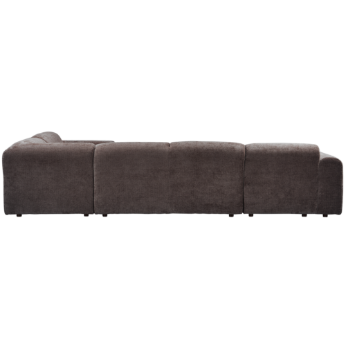 Cloud hoekbank rechts geweven chenille warm bruin - Afbeelding 5