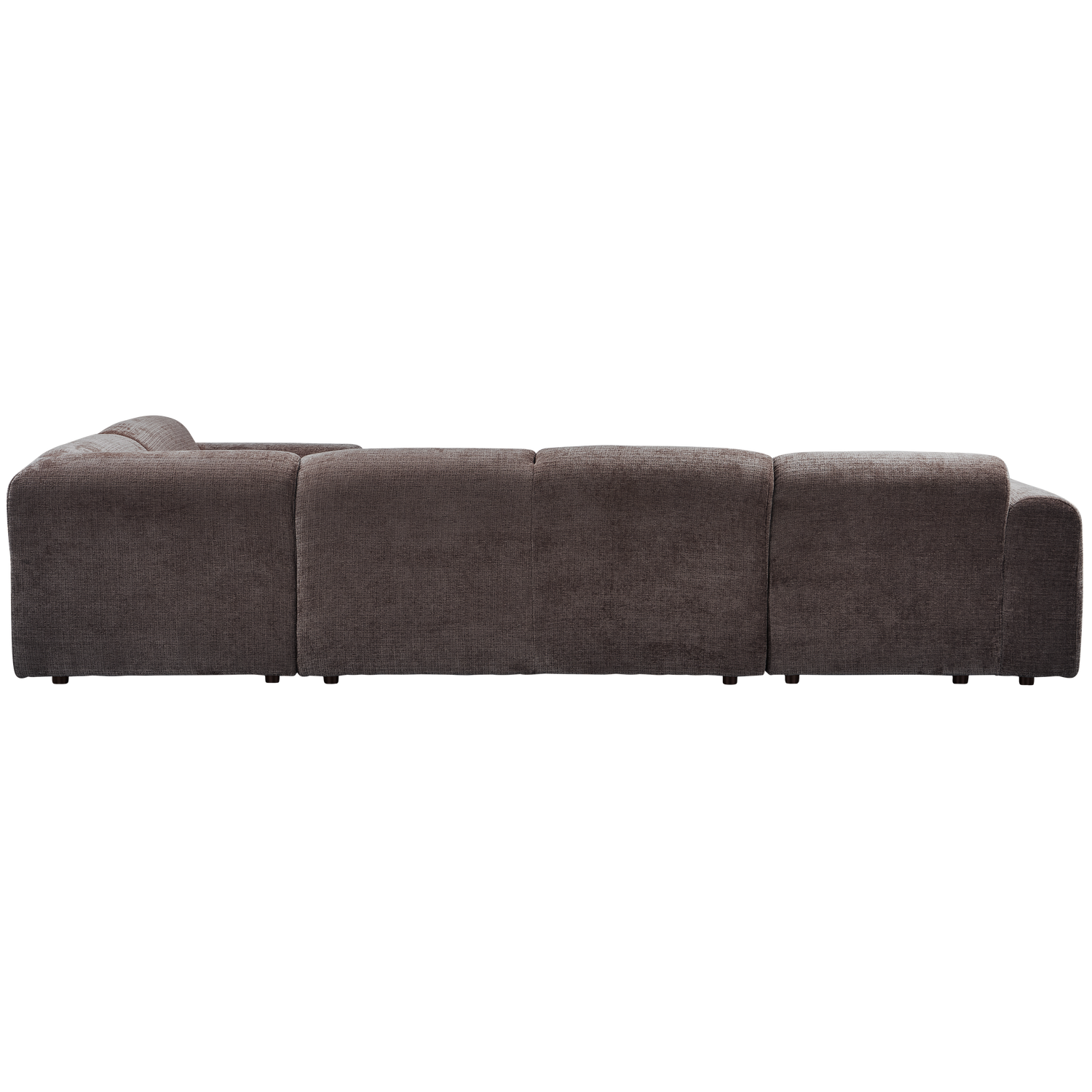 Cloud hoekbank rechts geweven chenille warm bruin - Afbeelding 5