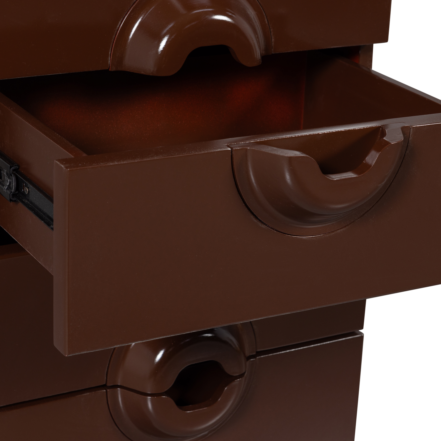 Ladenkast Merge Met 6 lades, kleur Bruin/Rood - Afbeelding 7