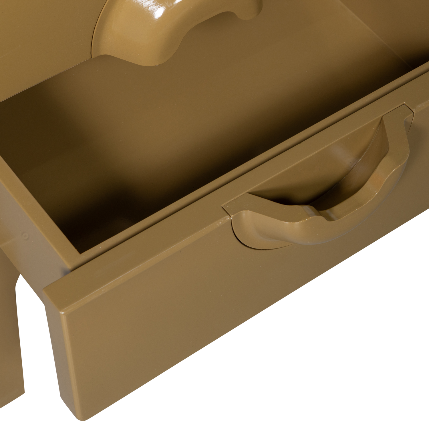 Nachtkastje Merge Met 2 lades, kleur Honing Geel - Afbeelding 7