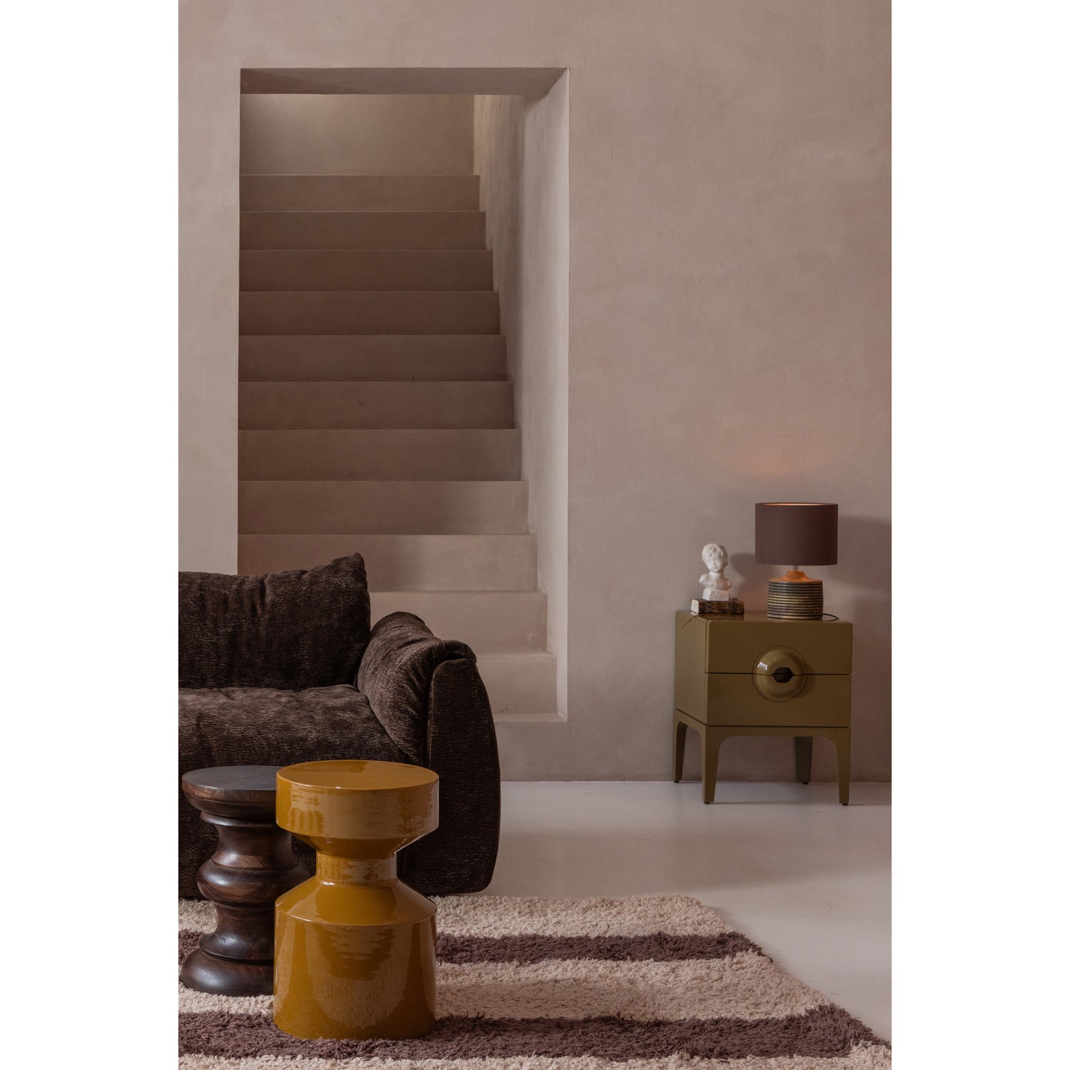 Bijzettafel Ferry 30cm - Honinggeel - Afbeelding 2