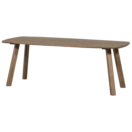 Deens Ovale Eettafel Tablo Eikenhout, Met Haarlem 4-standen poot - 180 cm - Cashmere Brown