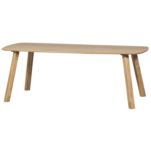 Deens Ovale Eettafel Tablo Eikenhout, Met Haarlem 4-standen poot - 180 cm - Transparant