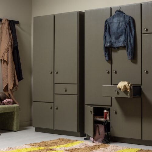 Kledingkast Alfie kleur 210 x 160cm - Forest - Afbeelding 3