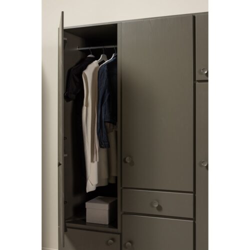 Kledingkast Alfie kleur 210 x 160cm - Forest - Afbeelding 2