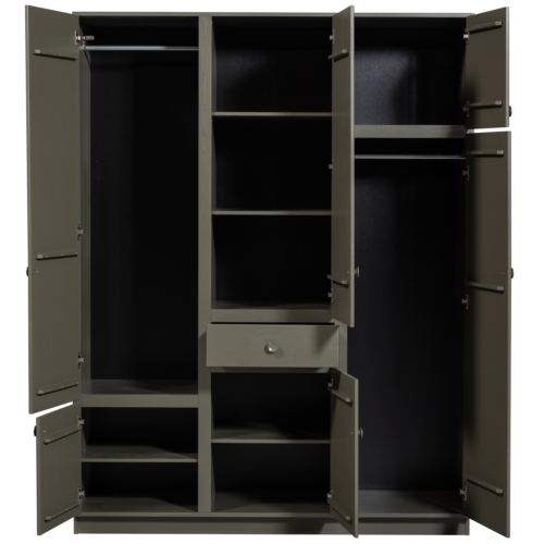 Kledingkast Alfie kleur 210 x 160cm - Forest - Afbeelding 5