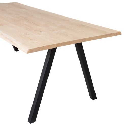 Boomstam Eettafel Tablo Eikenhout, met 2-standen poot - 200cm - Afbeelding 8