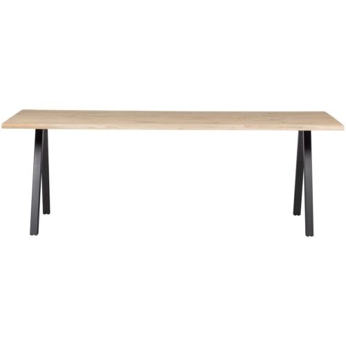 Boomstam Eettafel Tablo Eikenhout, met 2-standen poot - 200cm - Afbeelding 4