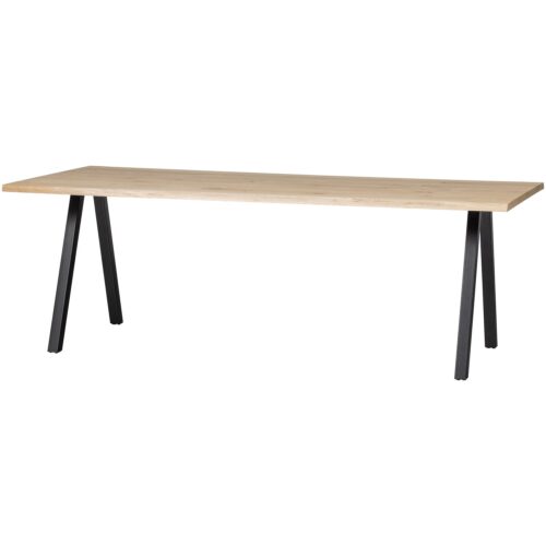 Boomstam Eettafel Tablo Eikenhout, met 2-standen poot - 200cm