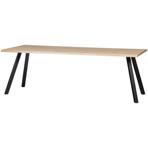 Boomstam Eettafel Tablo Eikenhout, met 2-standen poot - 200cm - Afbeelding 6