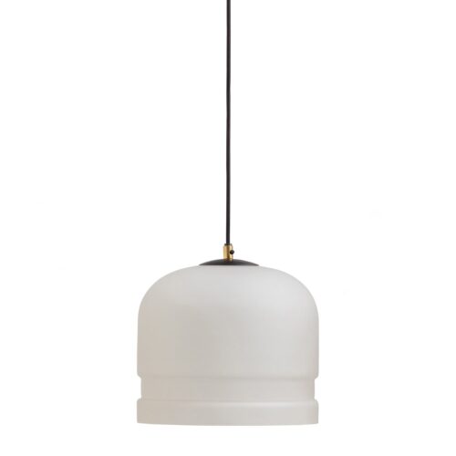 Hanglamp Micah Glas kleur Mat Wit
