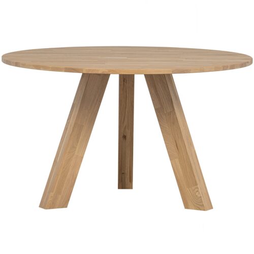 Ronde Eettafel Rhonda Eikenhout - 130 cm - Afbeelding 4