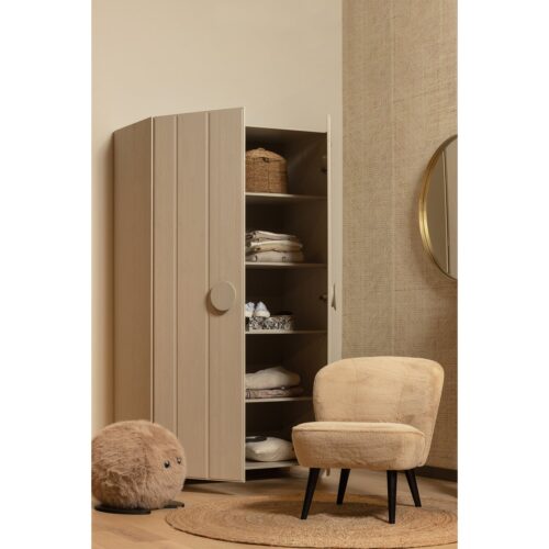 Kledingkast Noah Grenen, 2 deuren, kleur Dust - Afbeelding 3