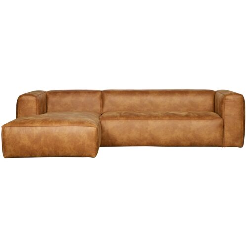 Bean hoekbank links cognac